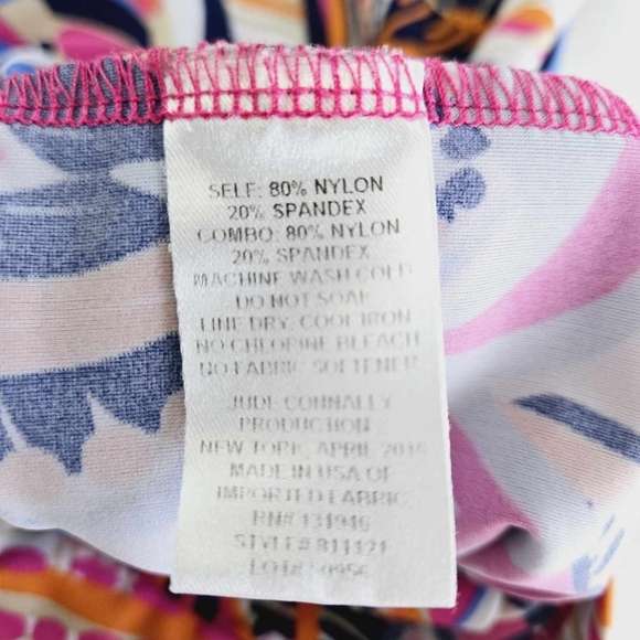 Jude Conally Multi Color Floral Spandex Blend Top Size 6 - Picture 3 of 11